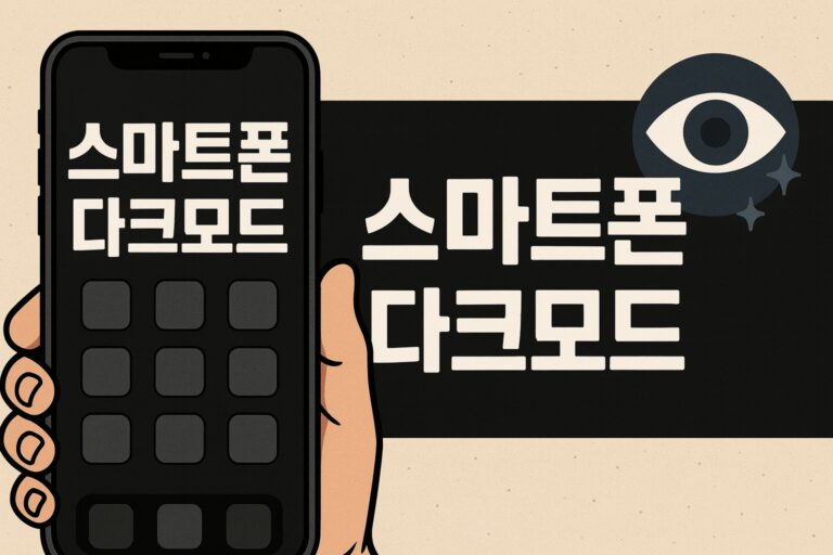 스마트폰 다크모드 눈 건강