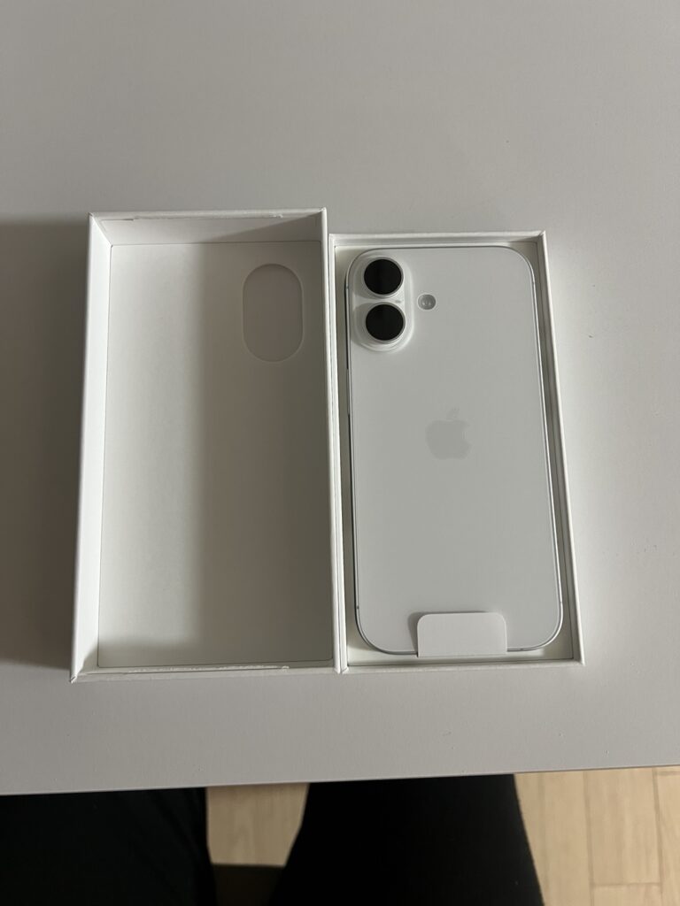 아이폰17 일반 512GB 화이트 실물 사진