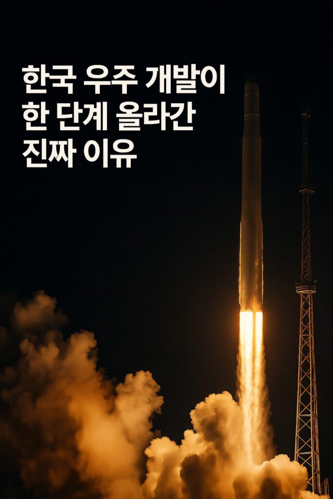 야간 누리호 4차 발사 모습 예시