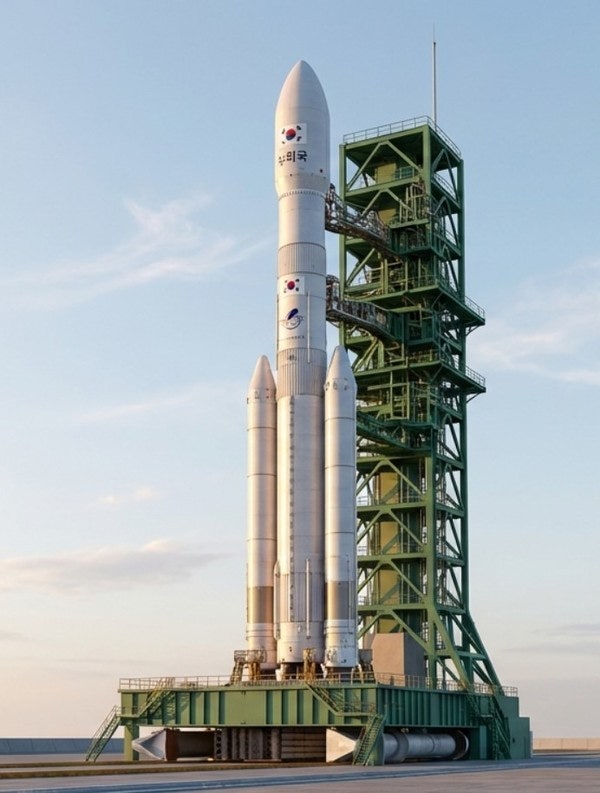 누리호 발사대 모습 예시