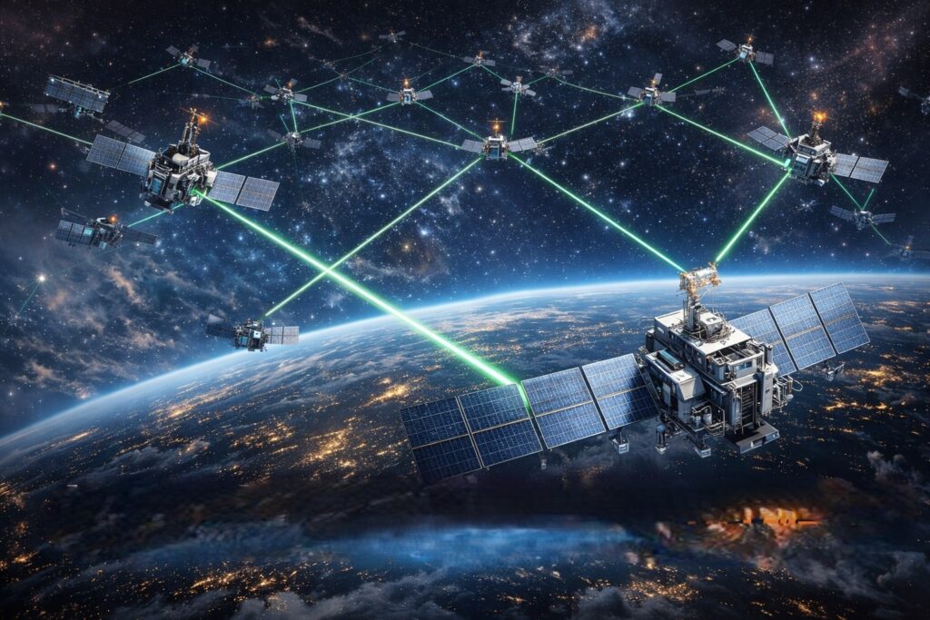 스타링크 V3 레이저 링크 기반 위성 네트워크(일론머스크 우주 데이터센터 통신 기반)