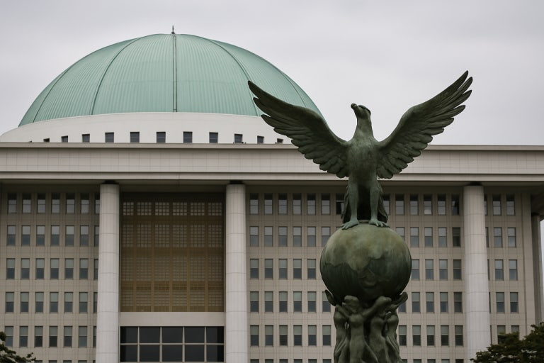 국회의사당 전경, 10대 SNS 차단 법안과 청소년 보호 입법 논의 상징 사진