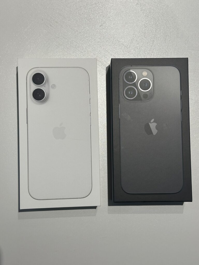 아이폰13프로 아이폰17 변경 후기: 실물 박스(패키지) 크기·디자인 비교 사진