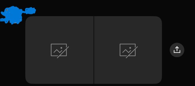 카카오톡 채팅방에서 사진이 회색 썸네일로 뜨는 화면 이미지