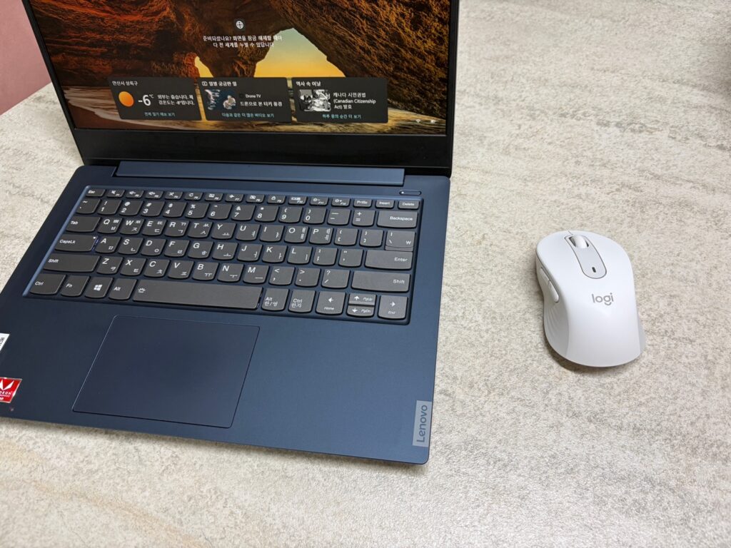 로지텍 M650 후기, 노트북과 함께 사용한 홈오피스 업무 환경